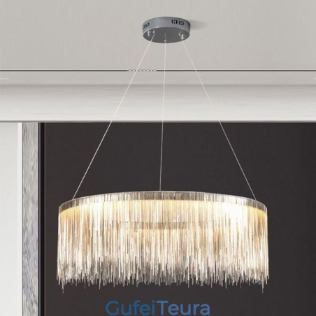 אור תליון ציצית יוקרתי נברשת עגולה