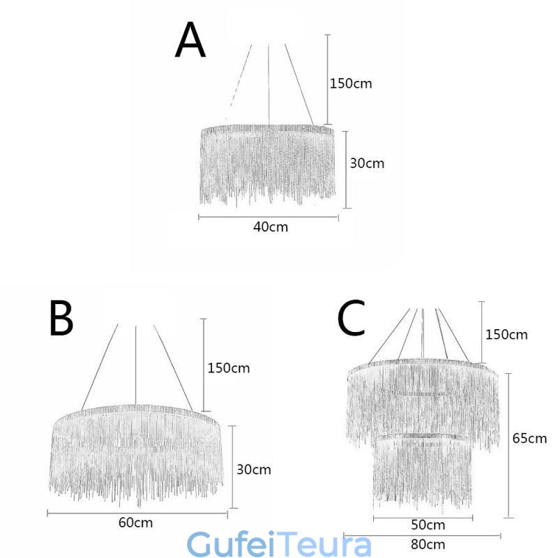 אור תליון ציצית יוקרתי נברשת עגולה