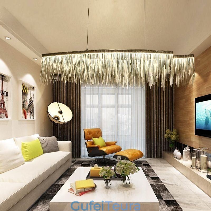תאורת תליון מודרנית Creative Tassel Hanging Lamp Cafe