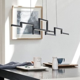 אור תליון מודרני אקריליק שחור נברשת