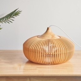 מסגרת עץ תליון אור נברשת בצורת דלעת