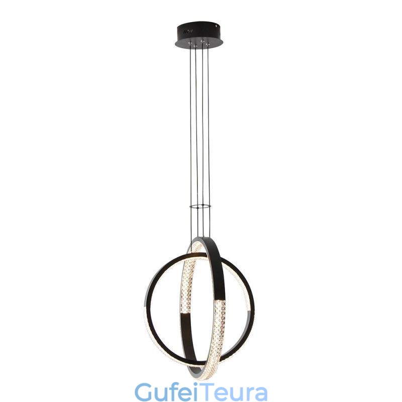 נברשת מודרנית 2 טבעות תליון תאורת אוכל