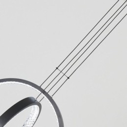 נברשת מודרנית 2 טבעות תליון תאורת אוכל