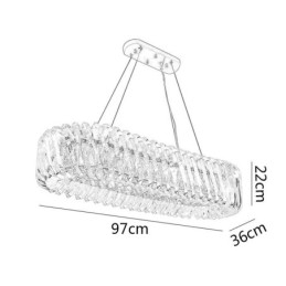 אור תליון זכוכית יוקרתי נברשת בסגנון אירופאי