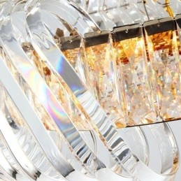 אור תליון אירופאי עגול זכוכית עיטור מנורת תלייה