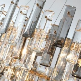 נברשת זכוכית אירופאית אור מנורות תליון אובליות