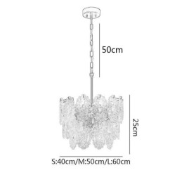 מודרני זכוכית תליון אור נברשת ברונזה זהב