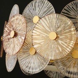 מודרני Spark Disc נברשת זיקוקים תליון זכוכית מנורת תאורת עיצוב הבית