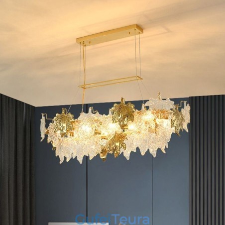 Maple Leaf Pendant Light תאורת זכוכית לעיצוב הבית Maple Leaf Pendant Light תאורת זכוכית לעיצוב הבית