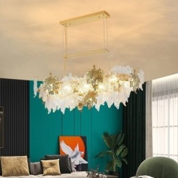 Maple Leaf Pendant Light תאורת זכוכית לעיצוב הבית