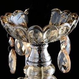 3 אור סגנון הארמון נברשת זכוכית עם נורת נר