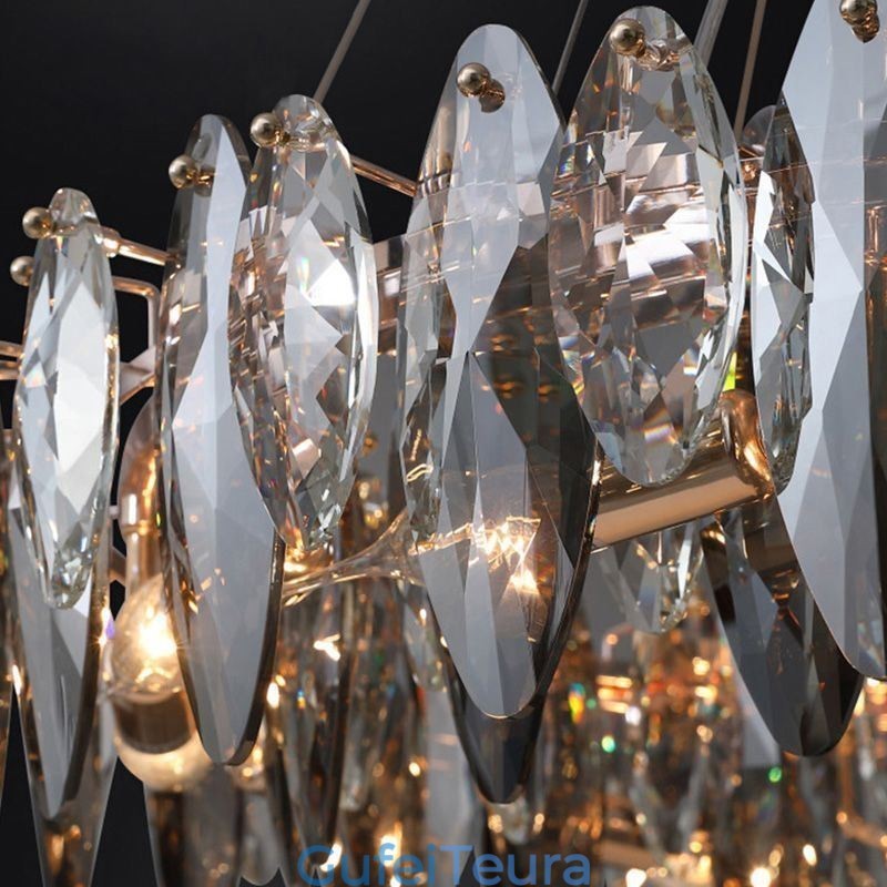 אור תליון יוקרתי אור לבית עיצוב נברשת זכוכית מגורים