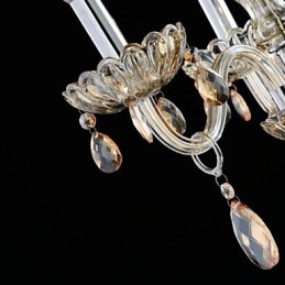 3 אור סגנון הארמון נברשת זכוכית עם נורת נר