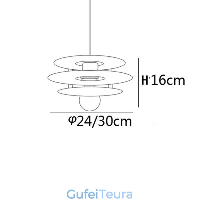 אור תליון נורדי פוסט מודרני קישוט אקריליק אור תלייה