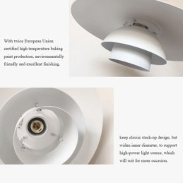 תאורת תליון אלומיניום לבן נברשת עכשווית גוף תאורה תלוי מתכוונן