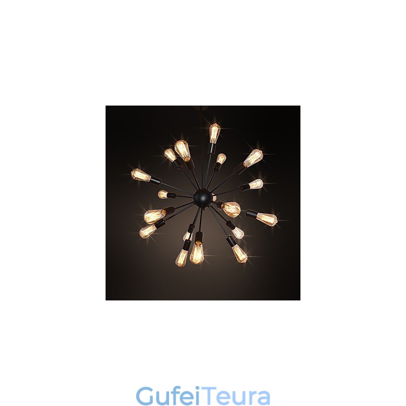 מעצבי מדינה נברשת מתכת פליז עתיקה