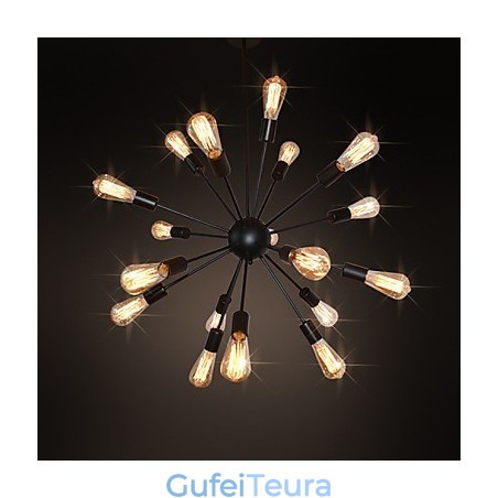 מעצבי מדינה נברשת מתכת פליז עתיקה