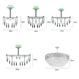 גוף תאורה תקרה זהב תליון קריסטל