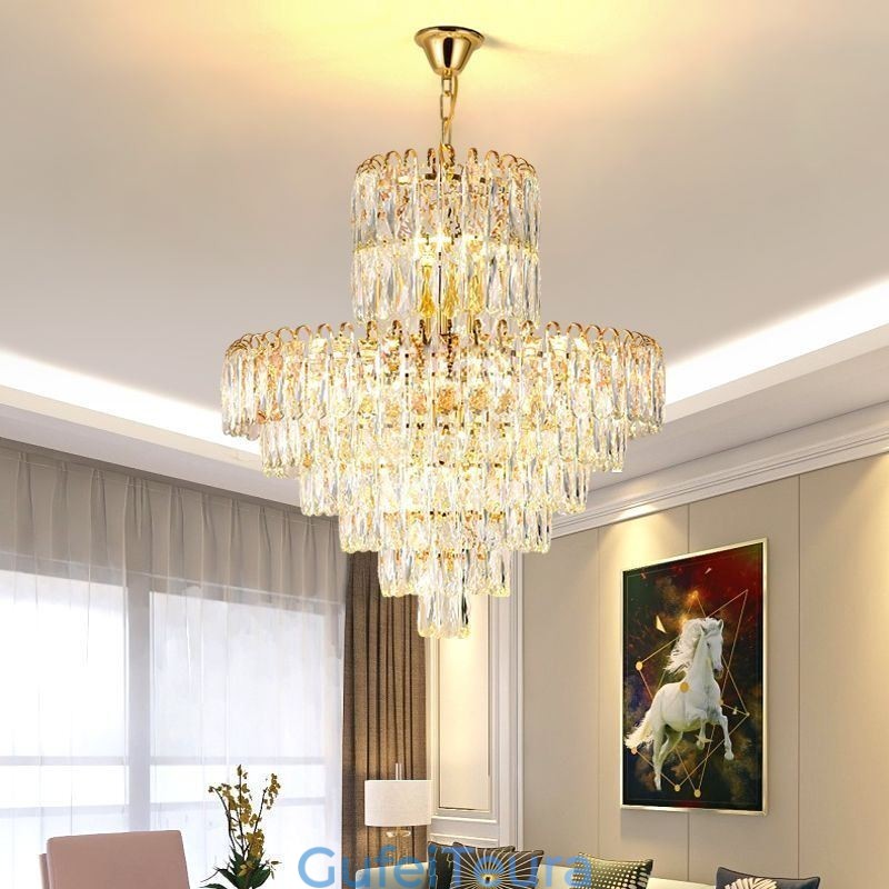 תאורת תליון קריסטל מודרנית גופי אורות תקרה עכשוויים