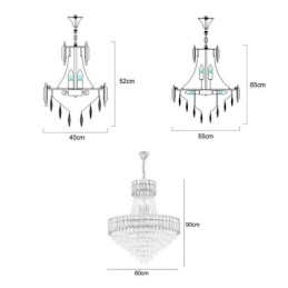 תאורת תליון קריסטל זהב מודרנית אור תלייה