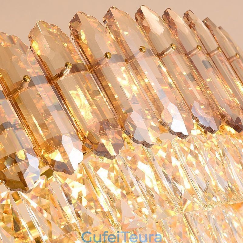 תאורת תליון קריסטל זהב מודרנית אור תלייה