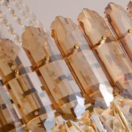 תאורת תליון קריסטל זהב מודרנית אור תלייה