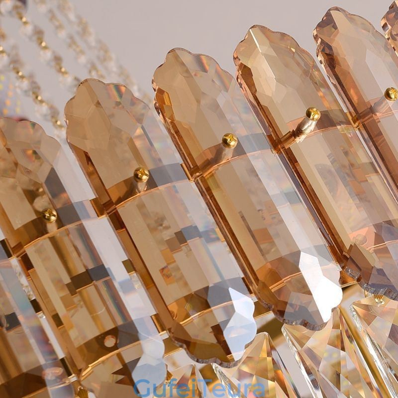 תאורת תליון קריסטל זהב מודרנית אור תלייה