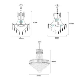 אור תקרה מודרני קריסטל תליון אור