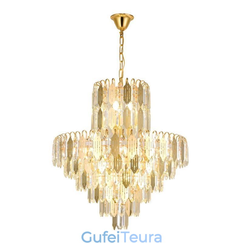 אור תליון קריסטל מודרני מנורת תקרה עכשווית