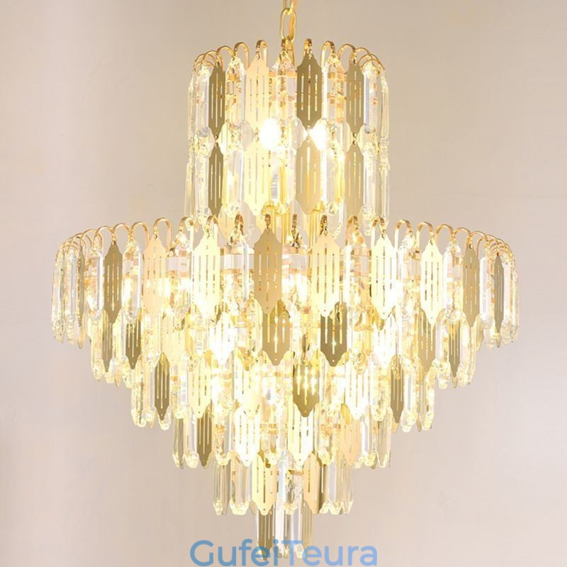 אור תליון קריסטל מודרני מנורת תקרה עכשווית