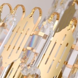 אור תליון קריסטל מודרני מנורת תקרה עכשווית