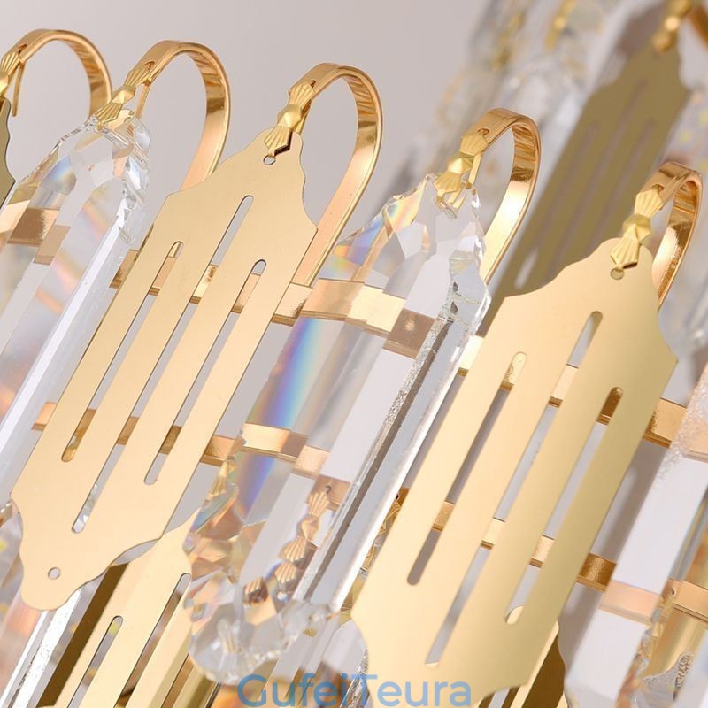 אור תליון קריסטל מודרני מנורת תקרה עכשווית