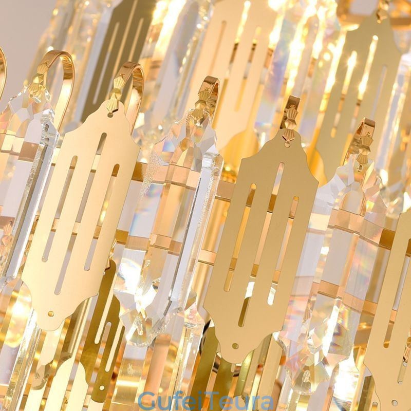 אור תליון קריסטל מודרני מנורת תקרה עכשווית