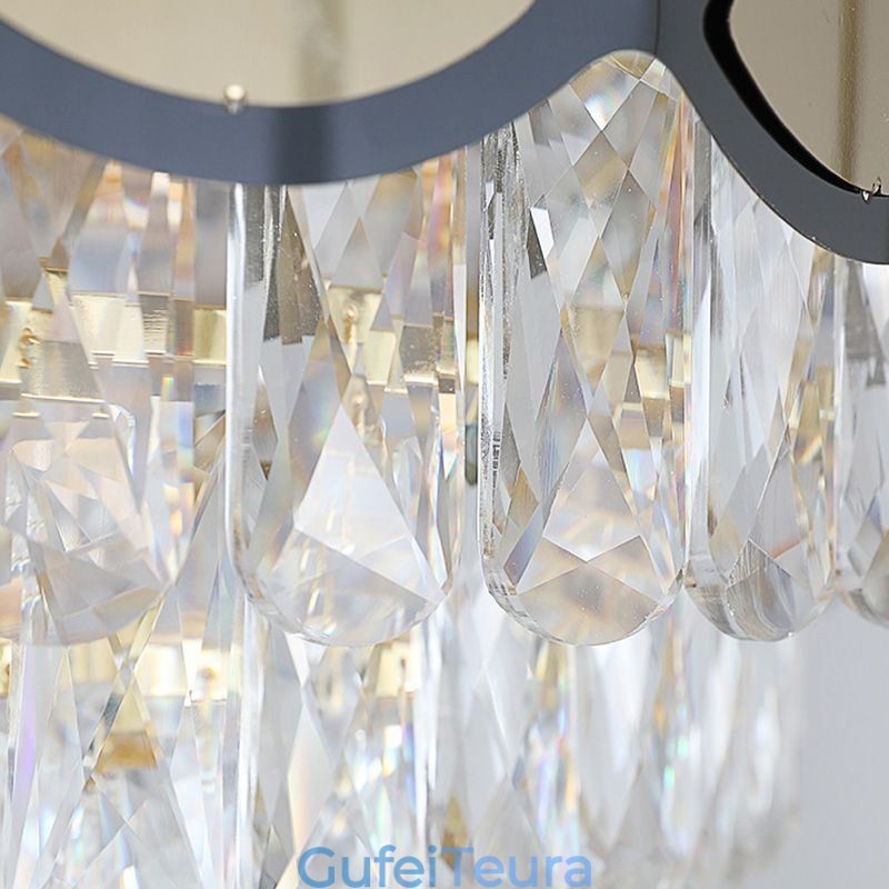 תאורת תליון קריסטל גופי תקרת תחרה מודרניים