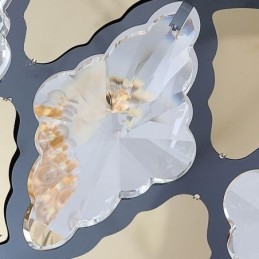 תאורת תליון קריסטל גופי תקרת תחרה מודרניים