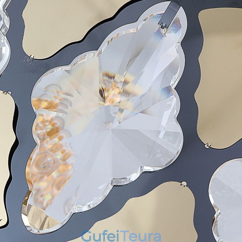 תאורת תליון קריסטל גופי תקרת תחרה מודרניים