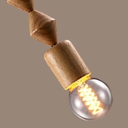 נברשת במבוק עץ בסגנון מיני קלאסי מסורתי