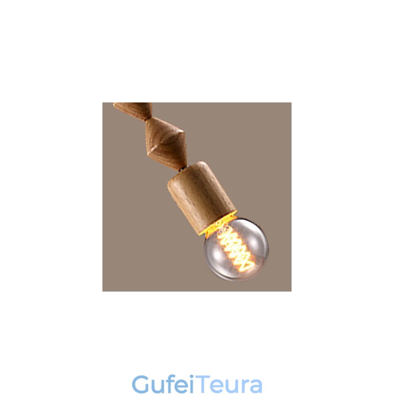 נברשת במבוק עץ בסגנון מיני קלאסי מסורתי