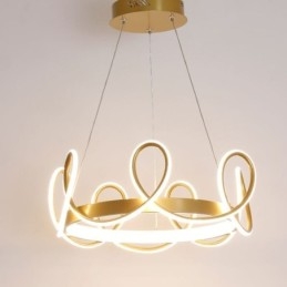 אור תלייה מודרני כתר תליון אור אלומיניום 1 אור