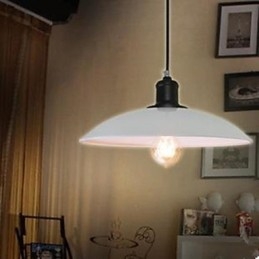 תאורת תליון קלאסית מסורתית מכווצת לבן Droplight Rustic Lodge