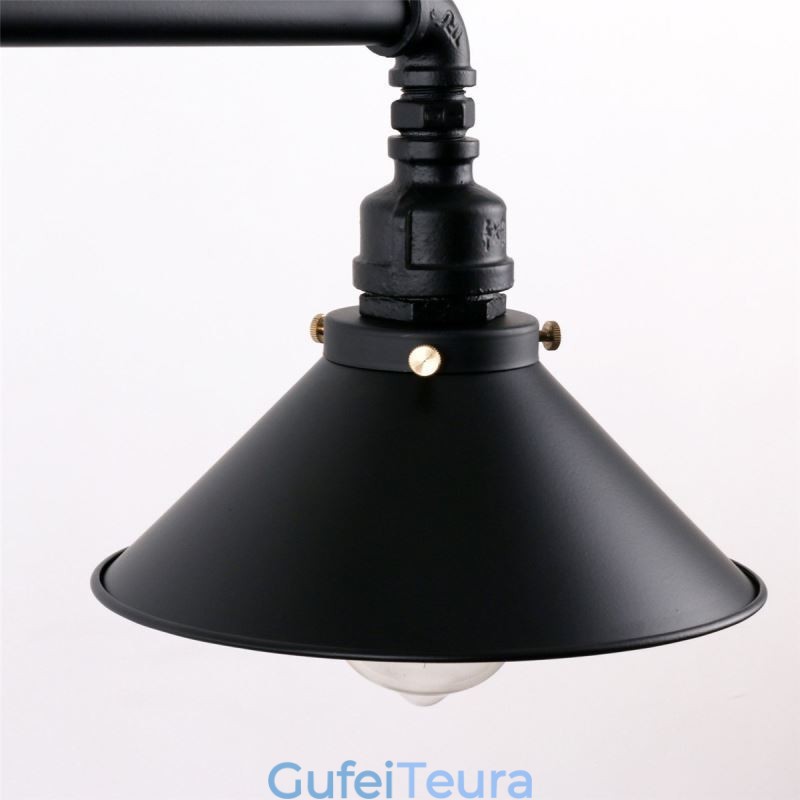 3 אור רטרו תעשייתי וינטג' צינור מים תליון אור נברשת כפרי כפרי