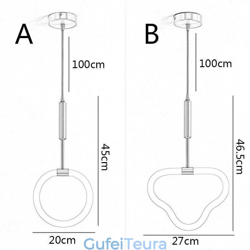 תקרה מודרנית מנורת תקרה אקרילית ניתנת לעמעום l