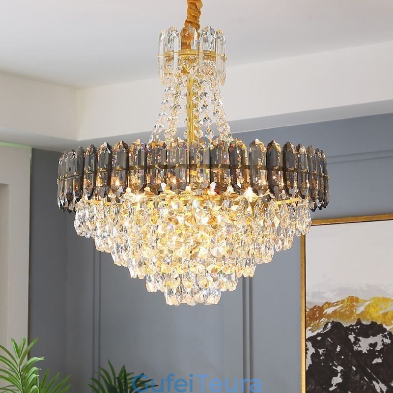 אור תליון קריסטל קוני תליית גוף תאורה אור