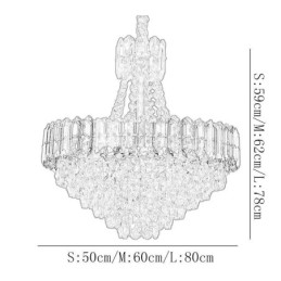 אור תליון קריסטל קוני תליית גוף תאורה אור