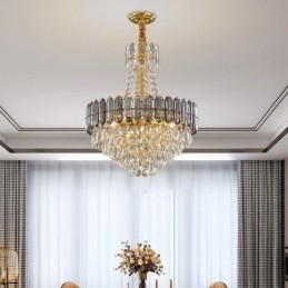 אור תליון קריסטל קוני תליית גוף תאורה אור