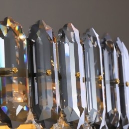 אור תליון קריסטל קוני תליית גוף תאורה אור