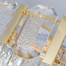 גוף אור תליון קריסטל עגול לתקרה