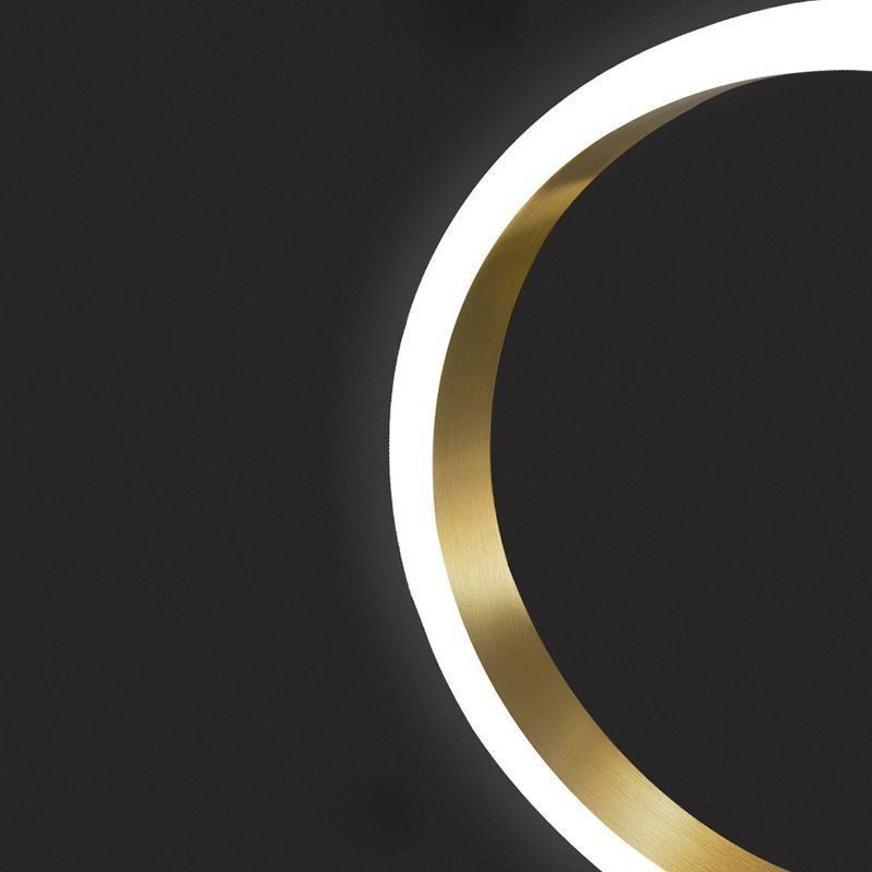 גוף תאורה דקורטיבי טבעות פליז אור תליון