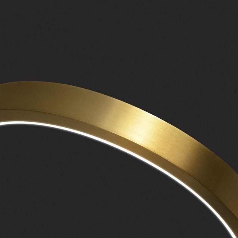 גוף תאורה דקורטיבי טבעות פליז אור תליון