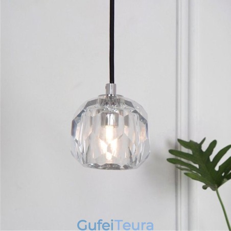 כדור כדורגל Mordern קריסטל צורת כדור כדורגל אורות תקרה תלויים